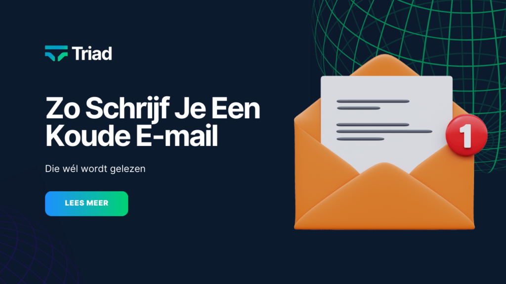 Guide to writing a cold email that gets read, featuring an image of an envelope and a new message notification.